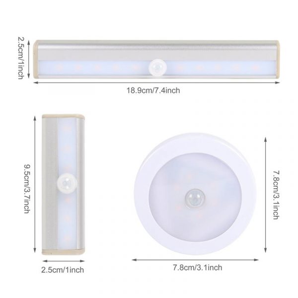 Adhesive Bedroom Light with Motion Sensor