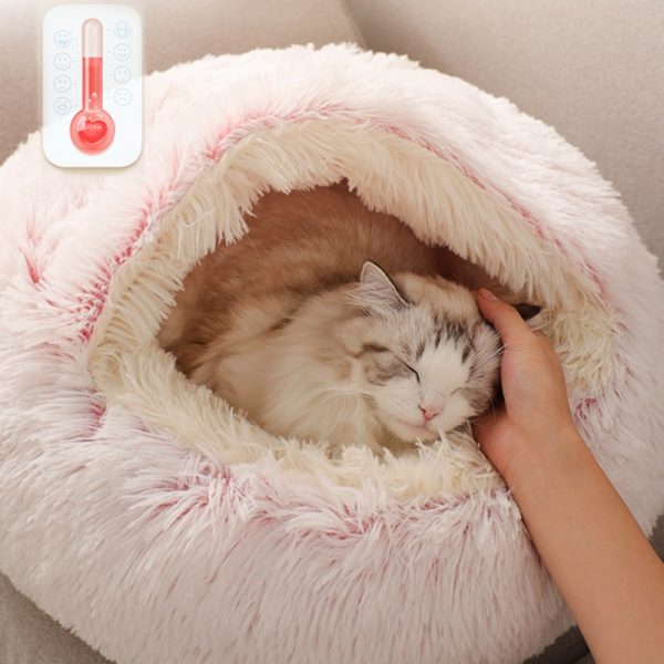 Cats Round Plush Bed - Image 4