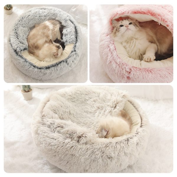 Cats Round Plush Bed - Image 5