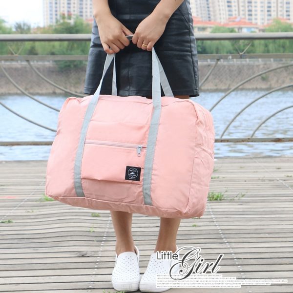 Unisex Nylon Foldable Travel Bag - Image 4