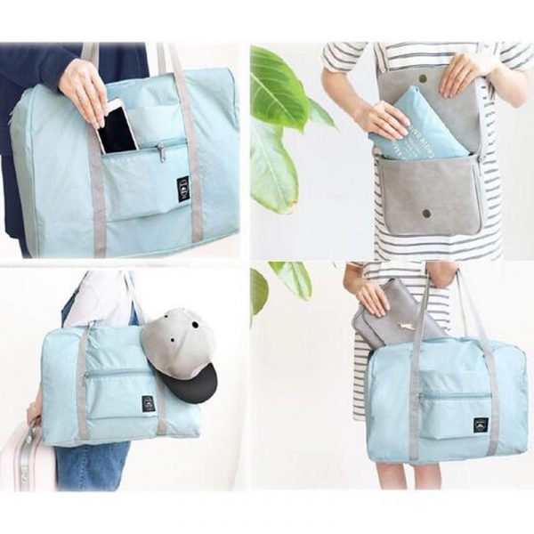 Unisex Nylon Foldable Travel Bag - Image 6